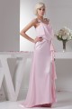 Brush Sweep Train Beading Sheath/Column Long Pink Mother of the Bride Dresses 2040115