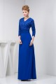 Sheath/Column Chiffon Floor-Length Beading Mother of the Bride Dresses 2040119