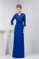 Sheath/Column Chiffon Floor-Length Beading Mother of the Bride Dresses 2040119