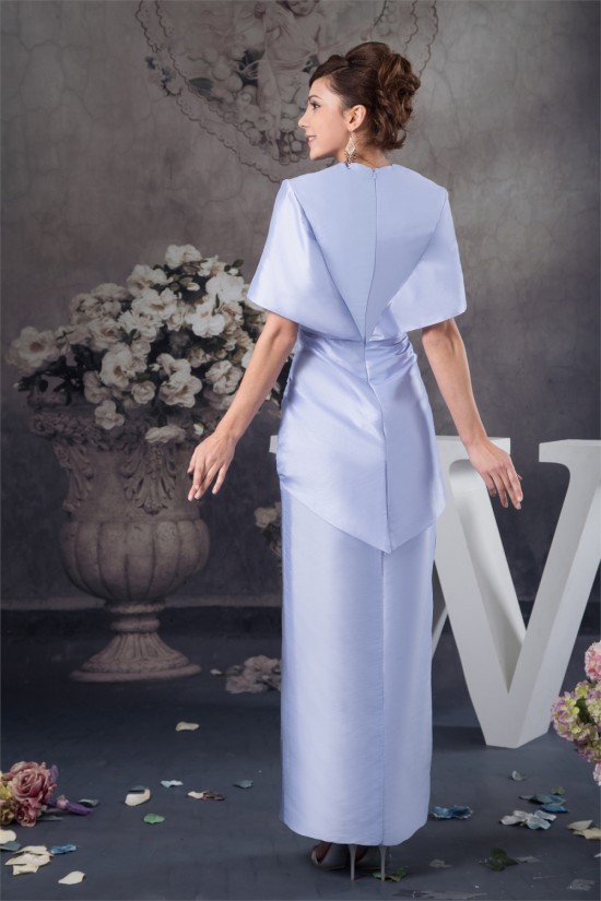 Half Elbow Length Taffeta Sheath/Column Mother of the Bride Dresses 2040129