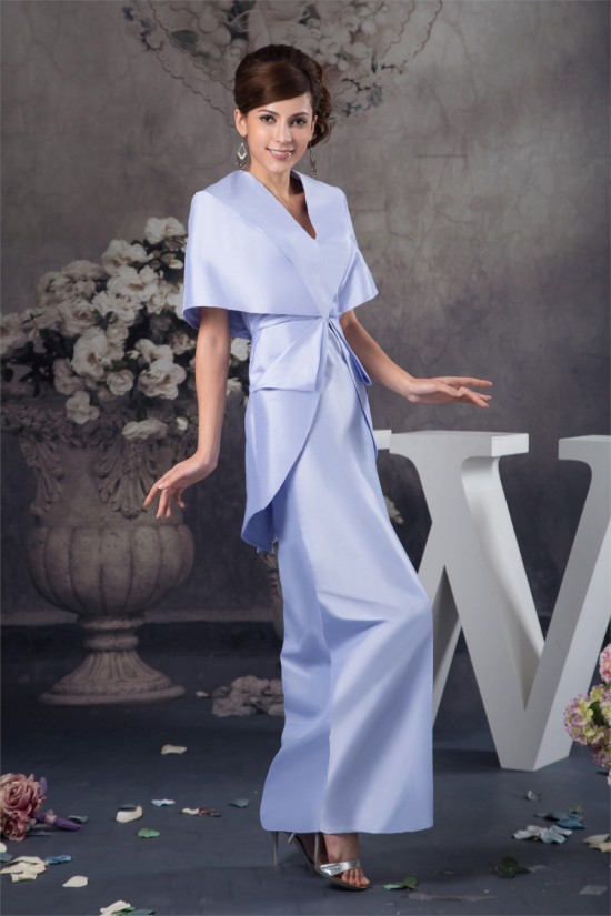 Half Elbow Length Taffeta Sheath/Column Mother of the Bride Dresses 2040129