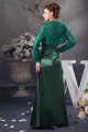 Sheath/Column Handmade Flowers Mother of the Bride Dresses with A Long Sleeves Lace Jacket 2040133 Sheath/Column Handmade Flowers Mother of the Bride Dresses with A Long Sleeves Lace Jacket 2040133