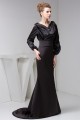 Mermaid/Trumpet Pleats Long Sleeve Mother of the Bride Dresses 2040135