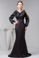 Mermaid/Trumpet Pleats Long Sleeve Mother of the Bride Dresses 2040135