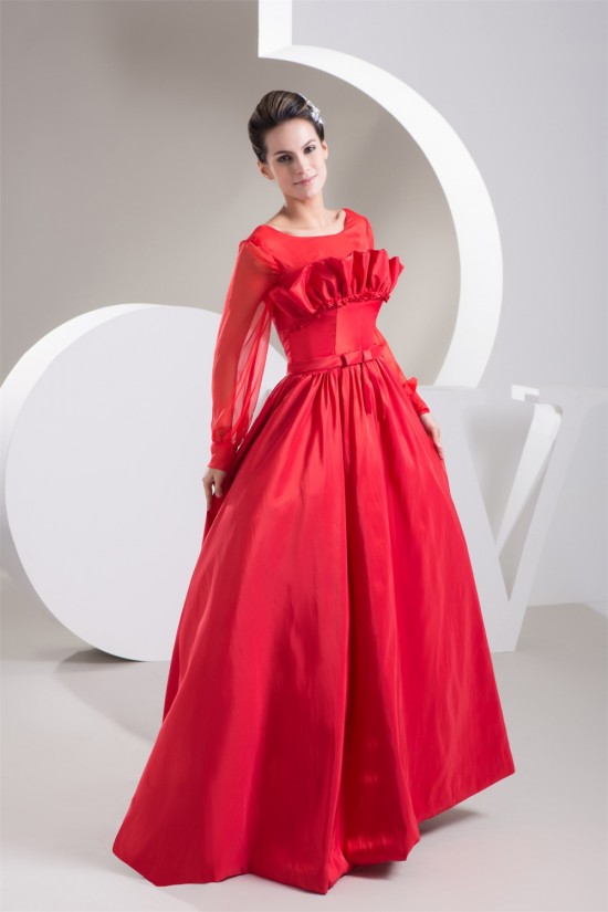 Pleats Floor-Length Scoop Chiffon Taffeta Mother of the Bride Dresses 2040139 Pleats Floor-Length Scoop Chiffon Taffeta Mother of the Bride Dresses 2040139