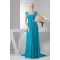 Sheath/Column Brush Sweep Train Cap Sleeve Long Blue Lace Mother of the Bride Dresses 2040141
