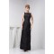 Sheath/Column Ankle-Length Beading Bateau Long Black Mother of the Bride Dresses 2040144