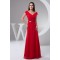 A-Line Off-the-Shoulder Beading Floor-Length Chiffon Mother of the Bride Dresses 2040145