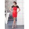 Short Beading Sheath/Column Satin Lace Mother of the Bride Dresses 2040148