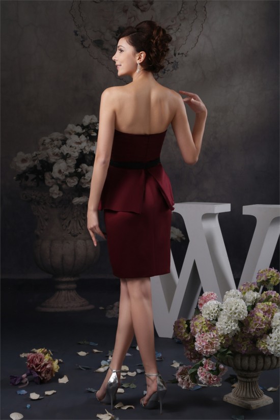 Short/Mini Satin Sheath/Column Sleeveless Beaded Mother of the Bride Dresses 2040151 Short/Mini Satin Sheath/Column Sleeveless Beaded Mother of the Bride Dresses 2040151