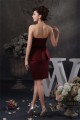 Short/Mini Satin Sheath/Column Sleeveless Beaded Mother of the Bride Dresses 2040151