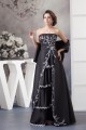 A-Line Beading Applique Strapless Long Black Mother of the Bride Dresses with A Wrap 2040154 A-Line Beading Applique Strapless Long Black Mother of the Bride Dresses with A Wrap 2040154