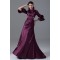 3/4 Length Beading Brush Sweep Train Elastic Woven Satin Prom/Formal Evening Dresses 2040161
