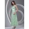 Ankle-Length Satin Lace Appliques Sleeveless Halter Mother of the Bride Dresses 2040165