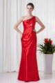 Sheath/Column One-Shoulder Beading Floor-Length Mother of the Bride Dresses 2040168