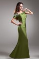 Beading Short Sleeve Sheath/Column Floor-Length Mother of the Bride Dresses 2040170