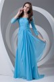 Sheath/Column 3/4 Sleeve Beaded Chiffon Square Mother of the Bride Dresses 2040173