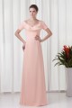 Sheath/Coulmn Short Sleeve Chiffon Ruffles Mother of the Bride Dresses 2040174