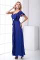 Sheath/Column Criss Cross One-Shoulder Ankle-Length Mother of the Bride Dresses 2040175