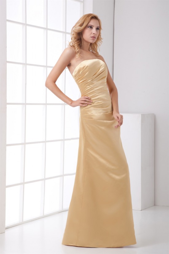 A-Line Floor-Length Sleeveless Strapless Mother of the Bride Dresses 2040177