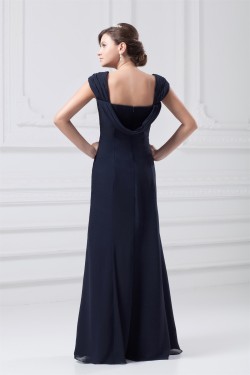 A-Line Pleats Floor-Length Sleeveless Straps Mother of the Bride Dresses 2040178