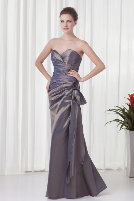 A-Line Sweetheart Floor-Length Taffeta Sleeveless Mother of the Bride Dresses 2040179