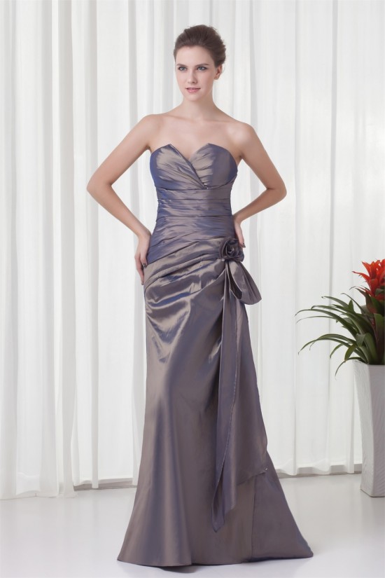 A-Line Sweetheart Floor-Length Taffeta Sleeveless Mother of the Bride Dresses 2040179