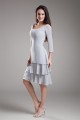 Knee-Length Chiffon 3/4 Sleeve Bateau Mother of the Bride Dresses 2040182