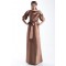 Sheath/Column Floor-Length Bateau Half Elbow Length Mother of the Bride Dresses 2040184