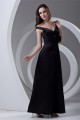 A-Line V-Neck Satin Handmade Flowers Mother of the Bride Dresses 2040188