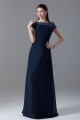 A-Line Short Sleeve Scoop Floor-Length Chiffon Mother of the Bride Dresses 2040190