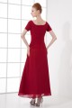 A-Line Chiffon Square Beading Ankle-Length Mother of the Bride Dresses 2040199