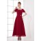 A-Line Chiffon Square Beading Ankle-Length Mother of the Bride Dresses 2040199