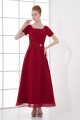 A-Line Chiffon Square Beading Ankle-Length Mother of the Bride Dresses 2040199