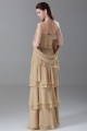 Sheath/Column Strapless Chiffon Mother of the Bride Dresses with A Wrap 2040200