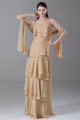 Sheath/Column Strapless Chiffon Mother of the Bride Dresses with A Wrap 2040200