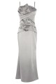 Sheath/Column Strapless Long Mother of the Bride Dresses 2040203