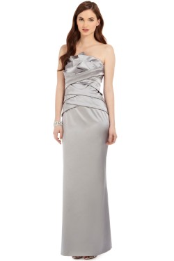 Sheath/Column Strapless Long Mother of the Bride Dresses 2040203