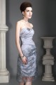 Elegant Knee-Length Silver Mother of the Bride Dresses with A Jacket 2040210