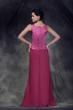 Sheath/Column Long Mother of the Bride Dresses with A Jacket 2040212