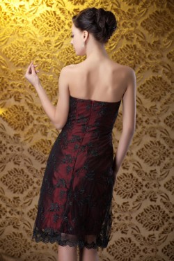 Short Keen-Length Lace Mother of the Bride Dresses with A Jacket 2040213