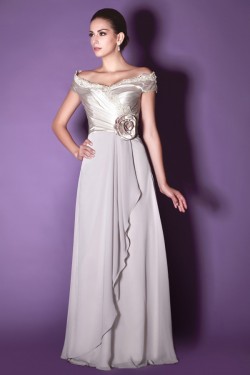 A-Line Off-the-Shoulder Long Mother of the Bride Dresses 2040214