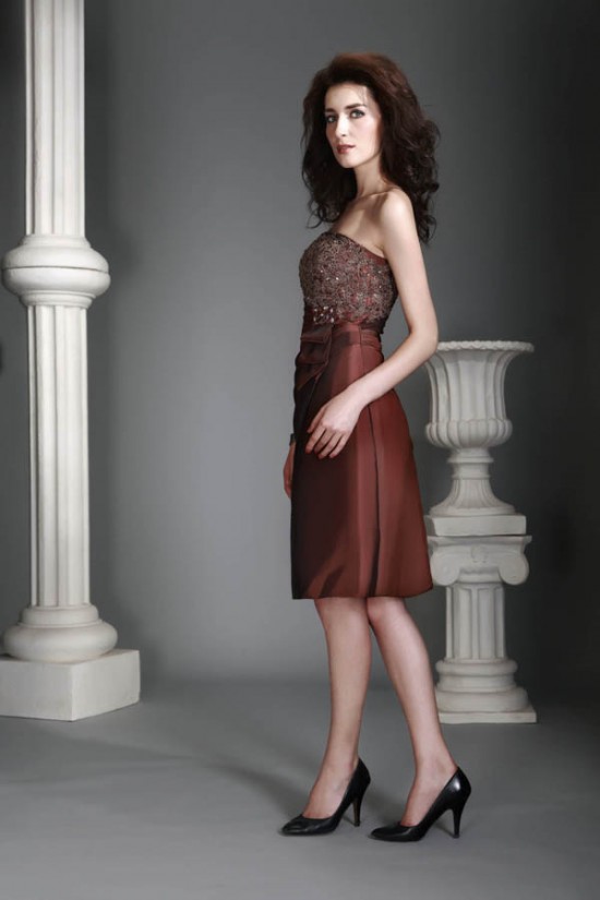 Sheath Knee-Length Mother of the Bride Dresses with A Jacket 2040215