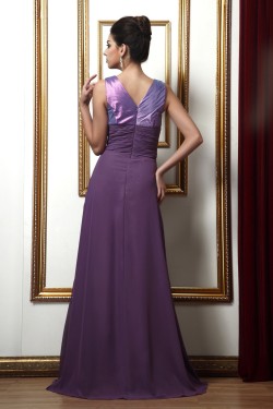A-Line V-Neck Beaded Long Mother of the Bride Dresses with A Jacket 2040225