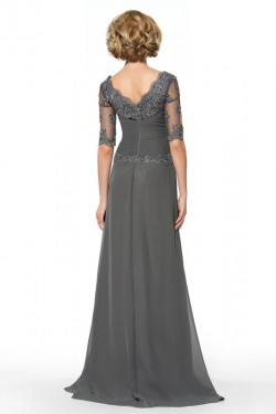 Half Sleeves Lace Chiffon Mother of The Bride Dresses 3040003