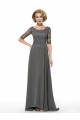 Half Sleeves Lace Chiffon Mother of The Bride Dresses 3040003