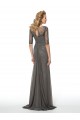 Half Sleeves Beaded Sequins Chiffon Mother of The Bride Dresses 3040004