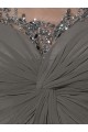 Half Sleeves Beaded Sequins Chiffon Mother of The Bride Dresses 3040004