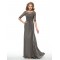 Half Sleeves Beaded Sequins Chiffon Mother of The Bride Dresses 3040004
