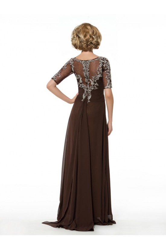 Short Sleeve Chiffon Floor Length Mother of The Bride Dresses 3040006 Short Sleeve Chiffon Floor Length Mother of The Bride Dresses 3040006